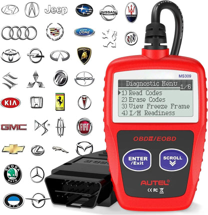 "Scanner EOBD OBD2 - Outil de Diagnostic Professionnel pour Voiture, Lecteur de Codes Moteur & Nettoyeur de Voyant d'Erreur" - GoDiscount