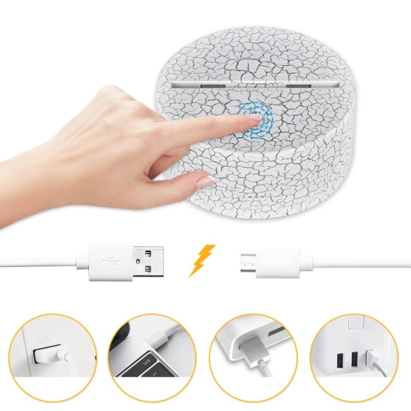 ⭐ Lampe 3D LED Paw Patrol – Chase, Marshall & Rocky | Veilleuse Enfants, Décoration Chambre, Lumière de Table - GoDiscount