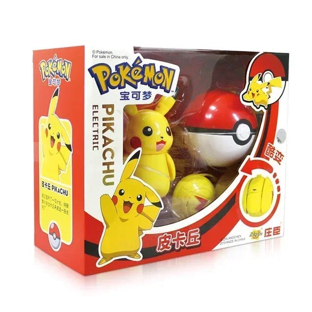 ⭐ Figurines Pokémon + Pokéball – Pikachu, Carapuce, Salamèche - GoDiscount