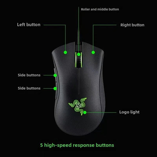 Razer DeathAdder Viper – Souris Gaming Filaire 6400 DPI | Édition Standard Esports LOL - GoDiscount