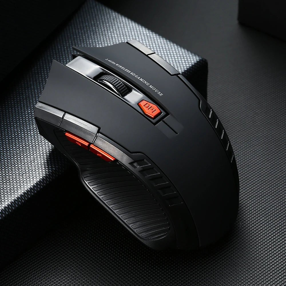 Souris Sans Fil 2.4G 1600DPI – Souris Optique Gamer 6 Boutons pour PC & Ordinateur Portable - GoDiscount