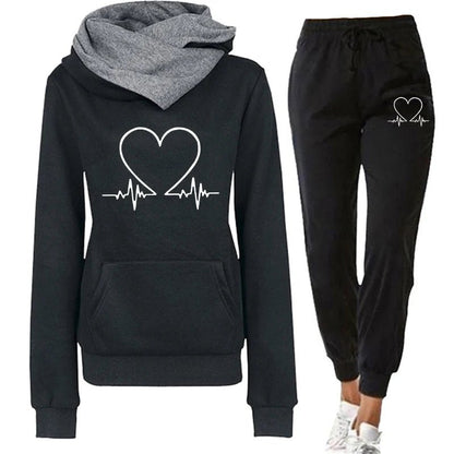Ensemble de Sport Femme – Sweat à Capuche et Pantalon de Jogging Chaud pour Automne/Hiver, Mode et Confort - GoDiscount