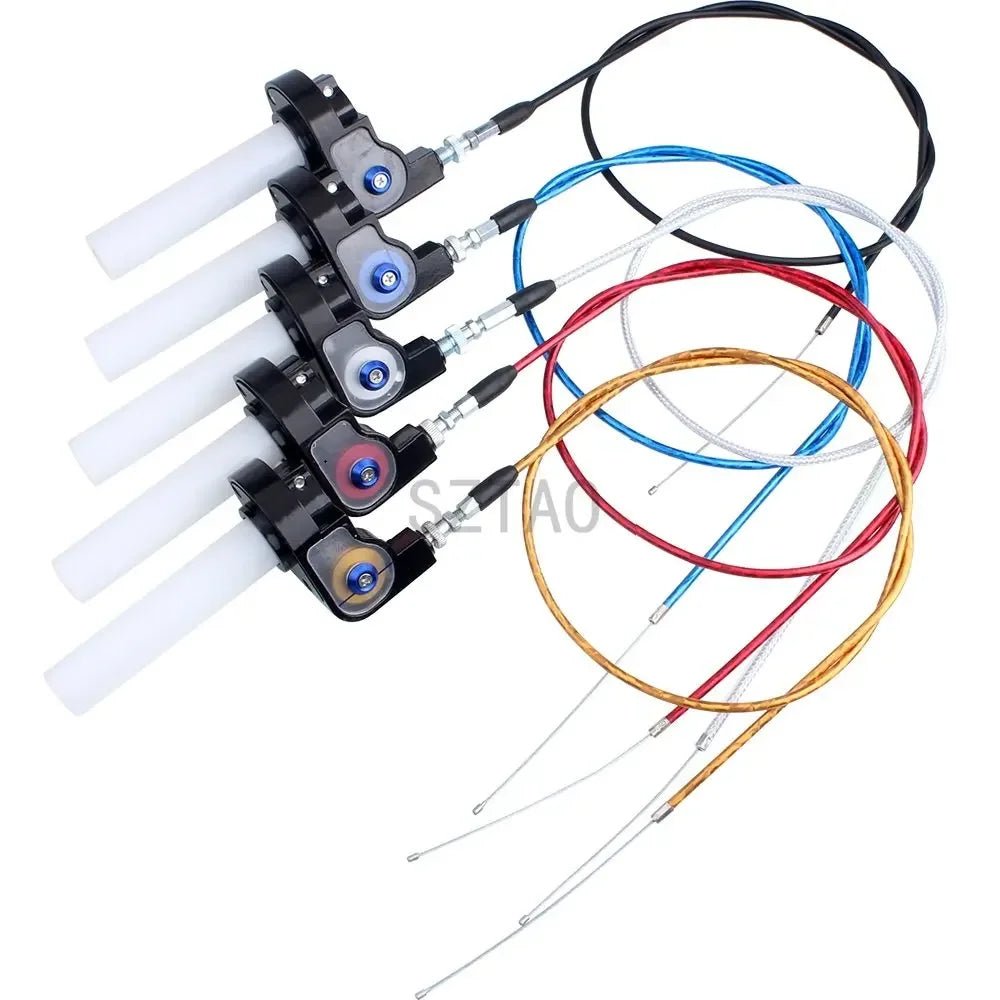 🔥🏍️ Kit Poignées de Gaz Moto 7/8" 22mm – Poignées de Vitesse à Twist pour Honda, Yamaha, Kawasaki, Suzuki, KTM - GoDiscount