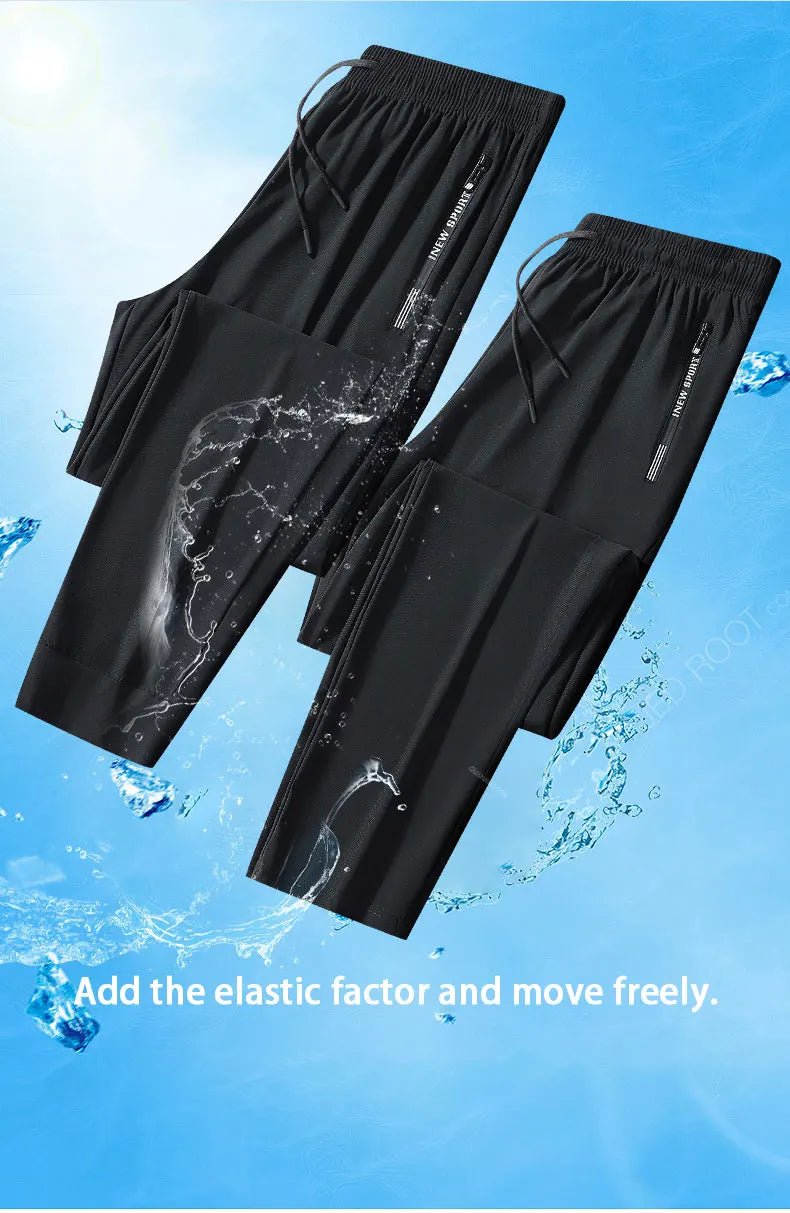 Pantalon de Running Homme – Pantalon de Sport à Séchage Rapide, Zippé, Pour Jogging, Fitness et Activités Extérieures - GoDiscount