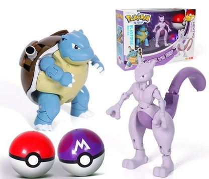 ⭐ Figurines Pokémon + Pokéball – Pikachu, Carapuce, Salamèche - GoDiscount