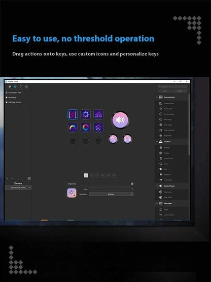 Mirabox N3 Streamdeck Keypad Screen Knob Customization Macro Mini Keyboard Visual Desktop Console For Desktop Computer Gifts - GoDiscount