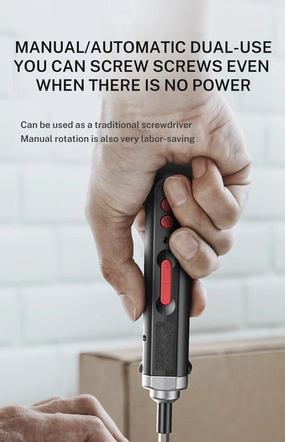 ⚡🔧 Tournevis Électrique Sans Fil – Rechargeable USB | Kit de Réparation Maison avec LED