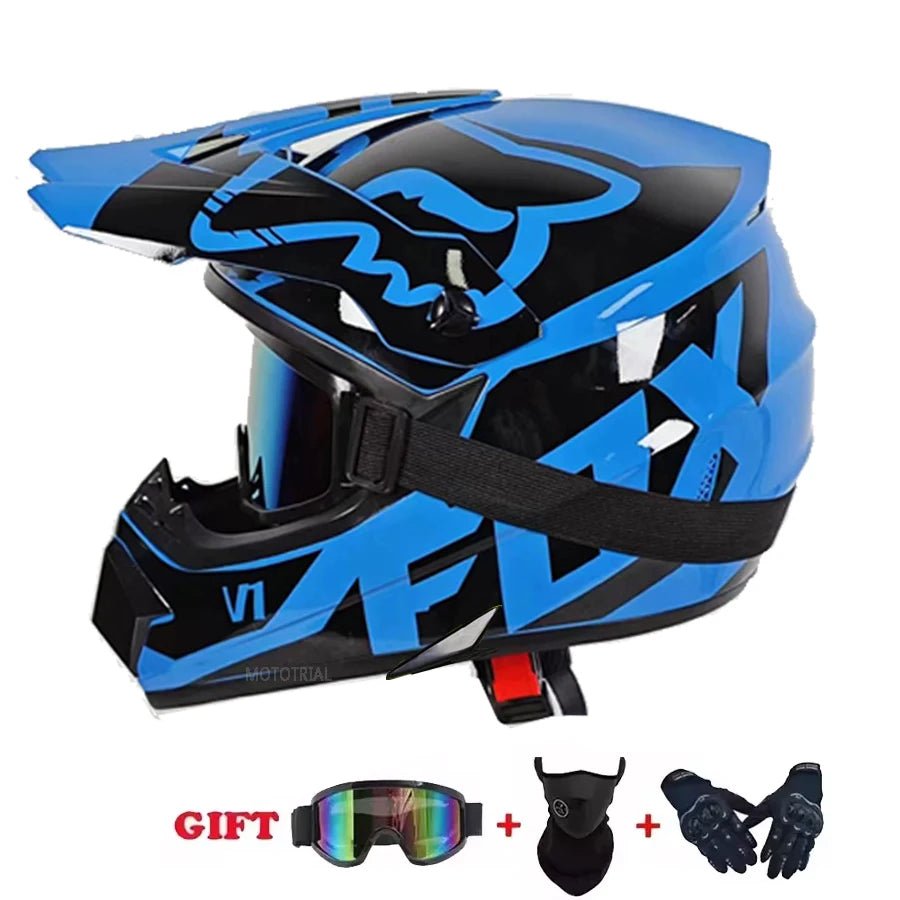 🏍️🎉 Casque Moto Enfant – Casco Moto Off - Road DOT | Protection Sécurisée pour Jeunes & Ados - GoDiscount