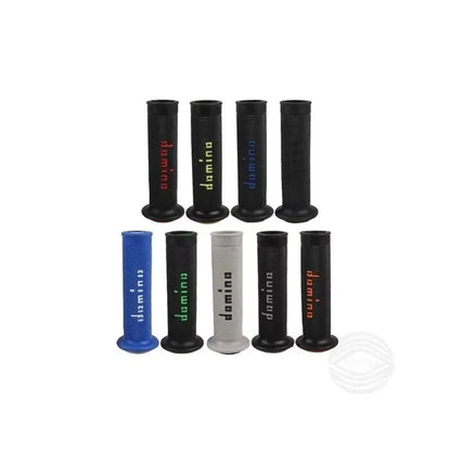 🏍️🔥 Poignées Moto Motocross Domino – Gel, 22mm et 24mm, 4 Couleurs, Pour Guidon Universel Pit Bike - GoDiscount