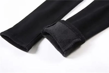 Jeans Femme Taille Haute – Pantalon Crayon Amincissant, Hiver 2023, Pantalon Imitation Jean en Cachemire, Épais et Chaleureux - GoDiscount