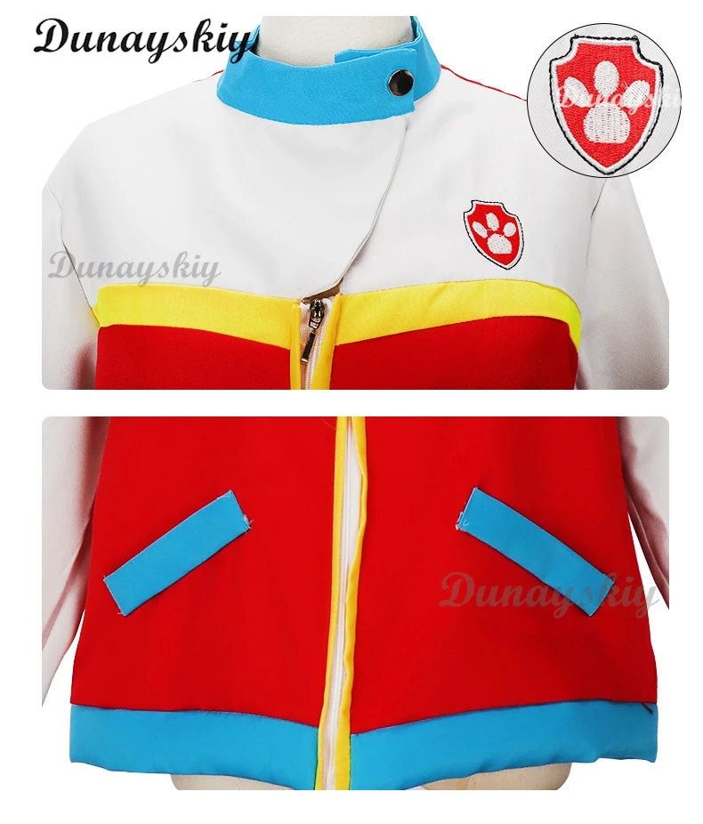 Gilet Cosplay Pat' Patrouille Ryder pour Enfants – Costume Marshall & Chase Carnaval, Halloween, Anniversaire – Waistcoat Personnalisé - GoDiscount