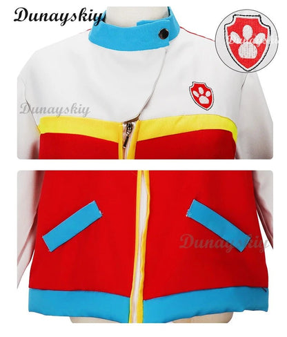Gilet Cosplay Pat' Patrouille Ryder pour Enfants – Costume Marshall & Chase Carnaval, Halloween, Anniversaire – Waistcoat Personnalisé - GoDiscount