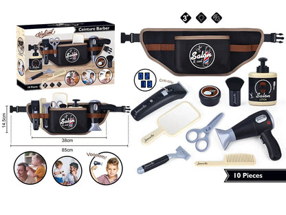 Set de Jeu Coiffeur pour Enfants – Salon de Beauté Électrique | Kit Rasage & Coiffure Garçons/Filles | Jouet Imitation Professionnel