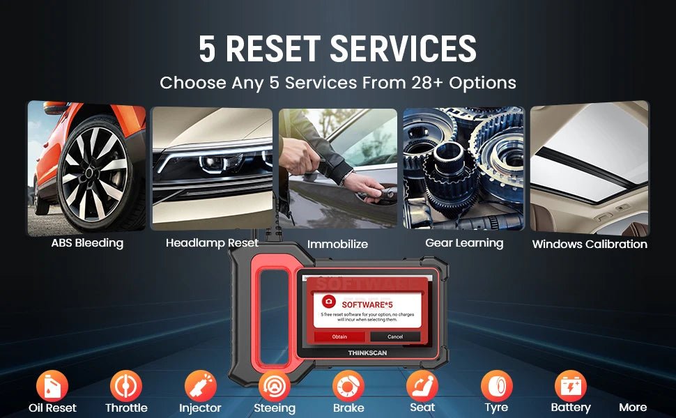 🔧 THINKCAR Thinkscan Plus S7/S6/S4 OBD2 Scanner – Outil de Diagnostic Auto, Réinitialisation de 28 Codes, Diagnostic Complet Voiture - GoDiscount