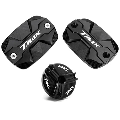 Couvercle Réservoir de Frein Avant CNC pour Yamaha TMAX 500/530/560 – Capot Bouchon d’Huile TECH MAX SX DX - GoDiscount