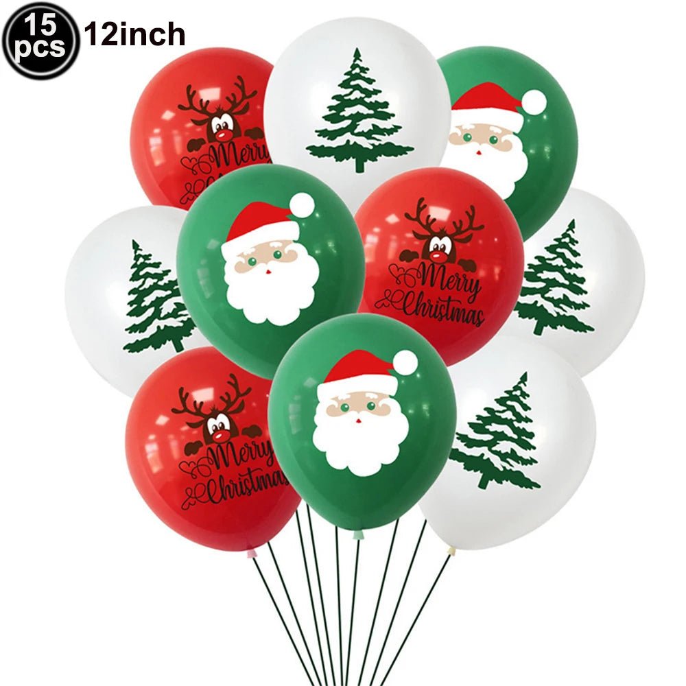 Red and Green Merry Christmas Banner Christmas Sign Garlands Santa Claus Snowman Christmas Party Decorations Xmas Gift New Year - GoDiscount