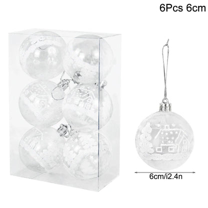 1box Christmas Balls Christmas Tree Ornaments Ball Xmas Hanging Tree Pendants Home Party Decor 2026 New Year Gift Noel Navidad - GoDiscount