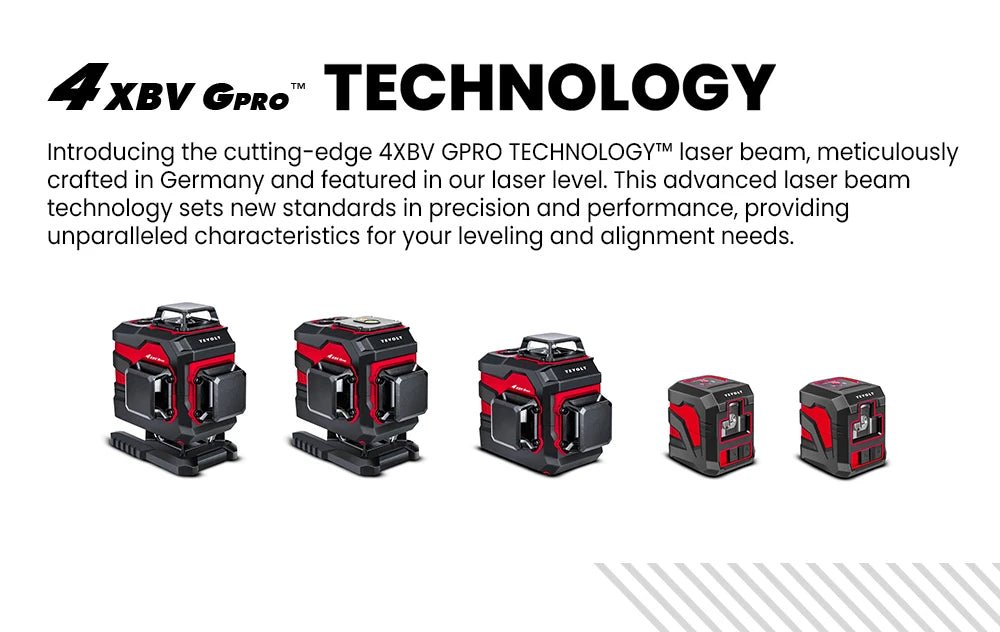🟢🔭 Niveau Laser 3D 360° – YEVOLT YVGLL4XS16 • 4 Plans • 16 Lignes • Auto - Nivelant Pro - GoDiscount