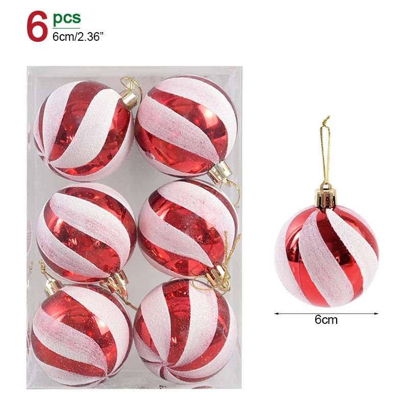 1box Christmas Balls Christmas Tree Ornaments Ball Xmas Hanging Tree Pendants Home Party Decor 2026 New Year Gift Noel Navidad - GoDiscount