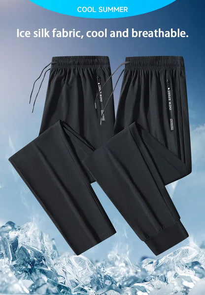 Pantalon de Running Homme – Pantalon de Sport à Séchage Rapide, Zippé, Pour Jogging, Fitness et Activités Extérieures - GoDiscount
