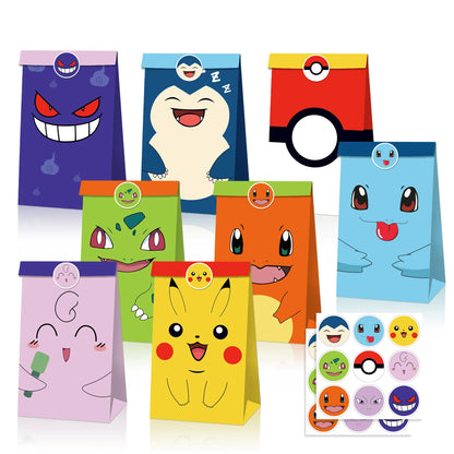 Kit Complet Fête Pokémon – PokéBall, Pikachu, Vaisselle, Autocollants & Cadeaux Enfants - GoDiscount