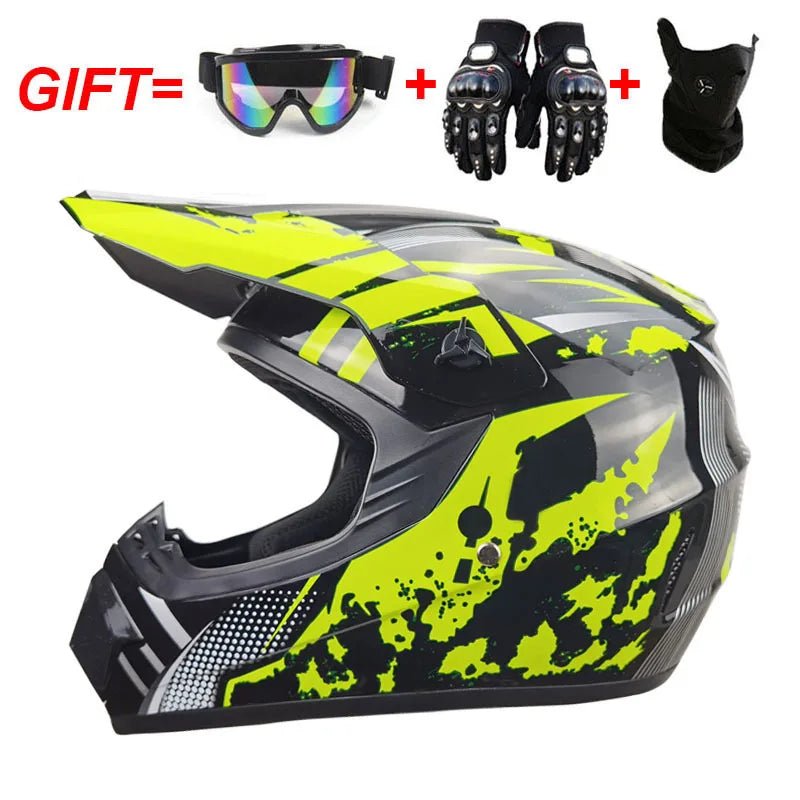 🏍️🎉 Casque Moto Enfant – Casco Moto Off - Road DOT | Protection Sécurisée pour Jeunes & Ados - GoDiscount