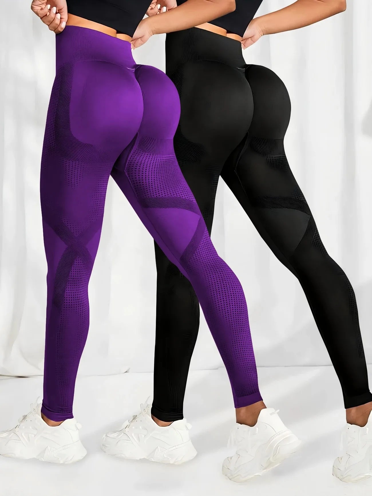 ⭐ Leggings Yoga Femme Taille Haute – Gainants, Respirants & Confort Fitness | Tummy Control Sport & Gym Activewear - GoDiscount