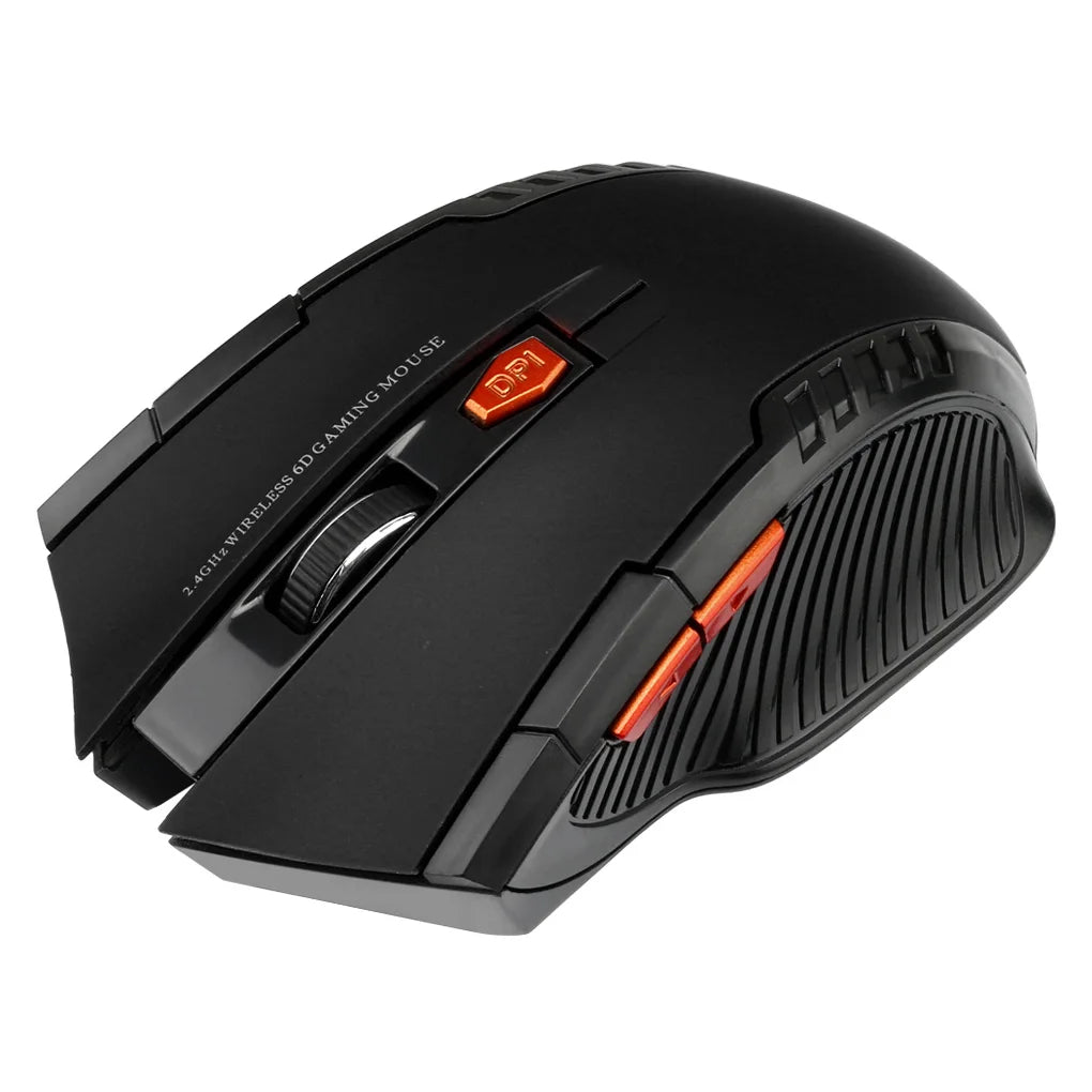 Souris Sans Fil 2.4G 1600DPI – Souris Optique Gamer 6 Boutons pour PC & Ordinateur Portable - GoDiscount