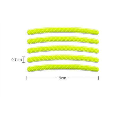 🚗✨ Autocollants Réfléchissants Voiture – Bandes de Jante & Stickers de Sécurité Portière | Bande Avertissement Arrière Auto - GoDiscount