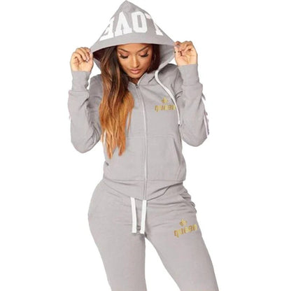 ⭐ Ensemble Sport Femme 2025 – Hoodie Zippé & Pantalon Jogging | Look Casual Chic & Confort Outdoor - GoDiscount