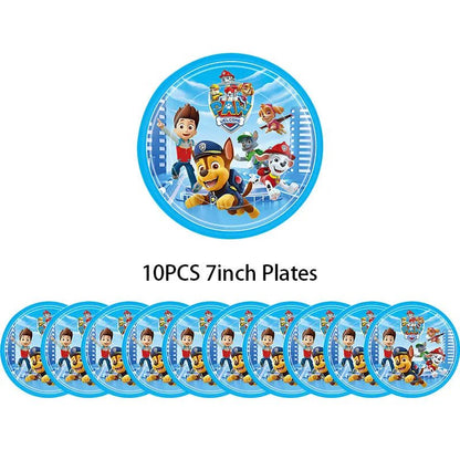Décoration Anniversaire PAW Patrol – Set Complet Fournitures de Fête : Assiettes, Serviettes, Ballons & Accessoires - GoDiscount