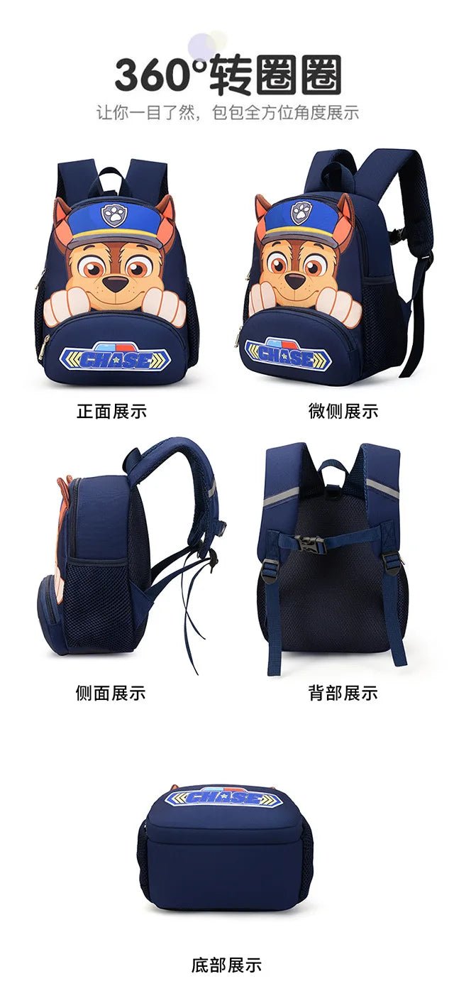 PAW Patrols Anime Chase Schoolbag Skye kawaii Cute nylon Backpack Boy Girl comfort leisure Shoulders Bags Knapsack Surprise gift - GoDiscount