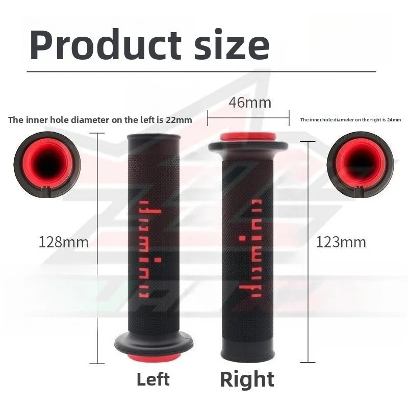 🏍️💥 Poignées Moto 22/24mm – GEL Domino Grip en Caoutchouc, 4 Couleurs pour KTM, Yamaha, Pit Bike, Motocross - GoDiscount