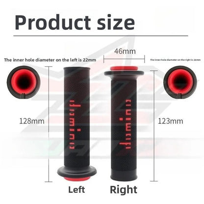 🏍️💥 Poignées Moto 22/24mm – GEL Domino Grip en Caoutchouc, 4 Couleurs pour KTM, Yamaha, Pit Bike, Motocross - GoDiscount