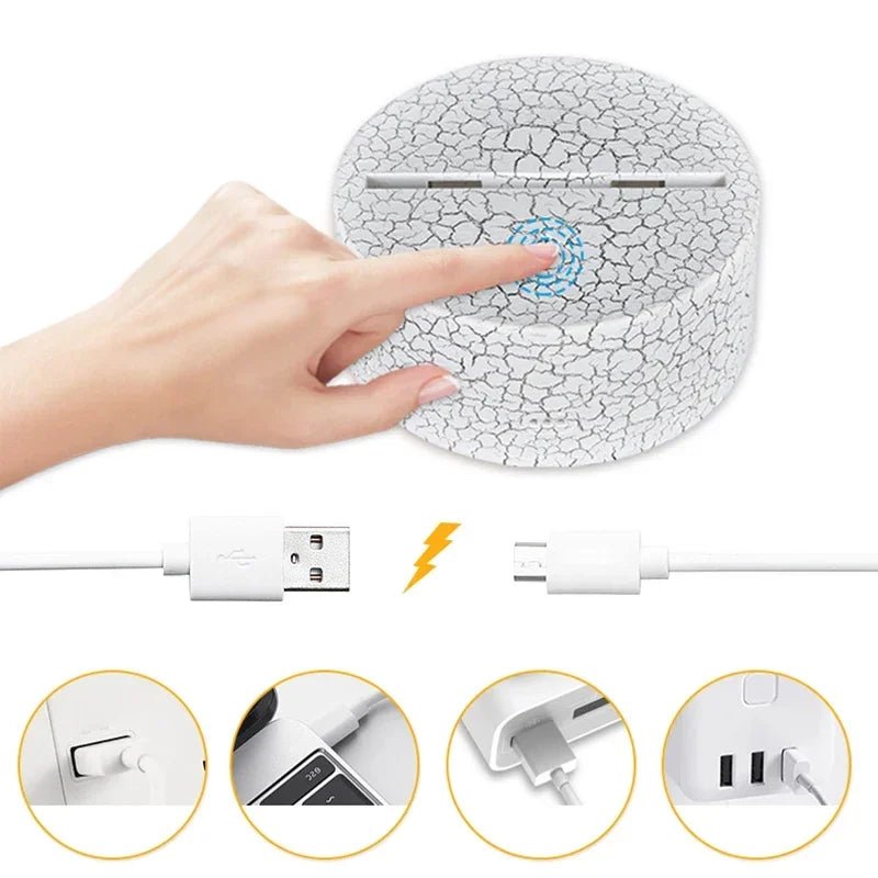 ⭐ Lampe 3D LED Paw Patrol – Chase, Marshall & Rocky | Veilleuse Enfants, Décoration Chambre, Lumière de Table - GoDiscount