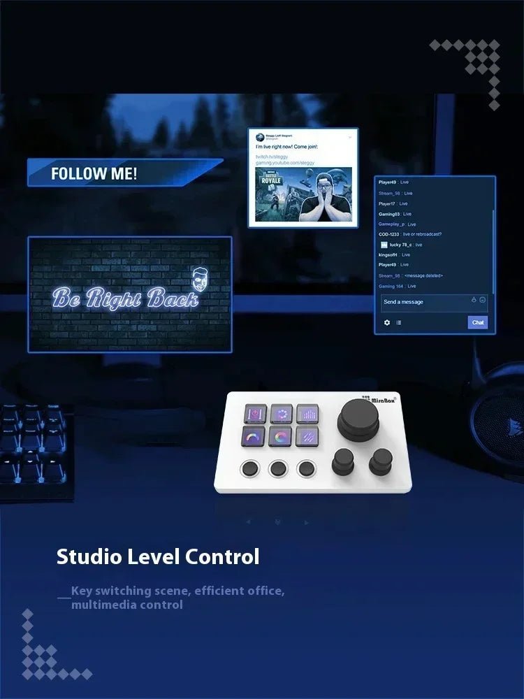 Mirabox N3 Streamdeck Keypad Screen Knob Customization Macro Mini Keyboard Visual Desktop Console For Desktop Computer Gifts - GoDiscount