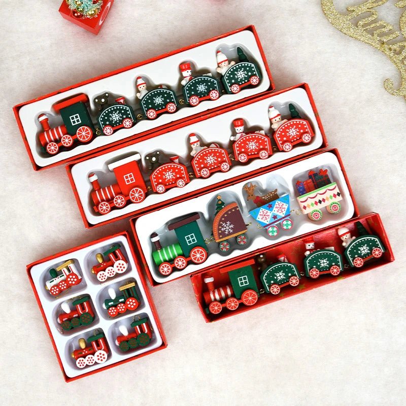 Christmas Decorations 2025 Christmas Wooden Train Xmas Tree Ornament Navidad Noel Home Decor New Year's Eve Decorations Kid Gift - GoDiscount
