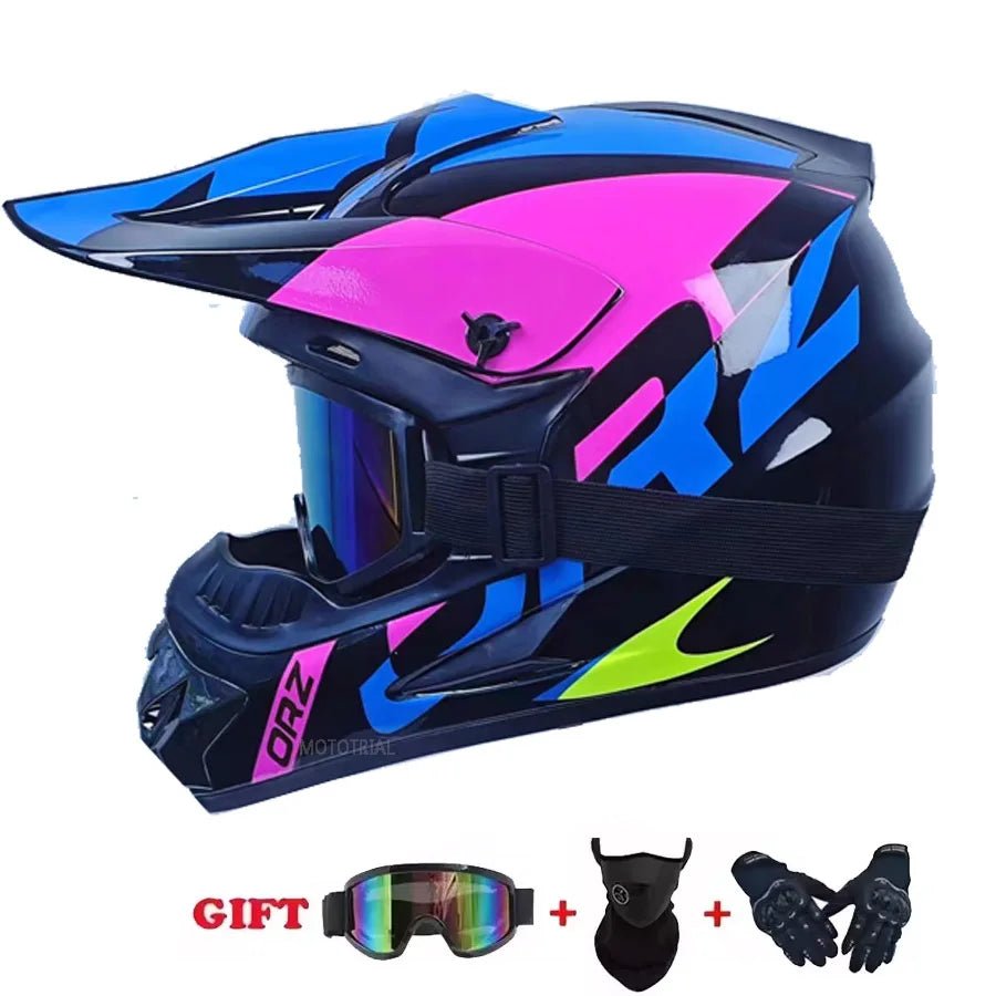 🏍️🎉 Casque Moto Enfant – Casco Moto Off - Road DOT | Protection Sécurisée pour Jeunes & Ados - GoDiscount