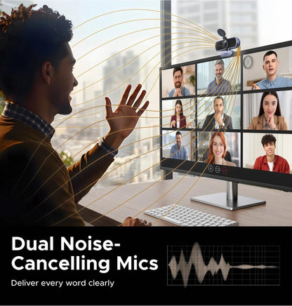 Webcam UGREEN 4K 8MP – Autofocus PDAF, Micro AI Anti-Bruit, Full HD 1080P, Idéale pour Zoom, Teams - GoDiscount