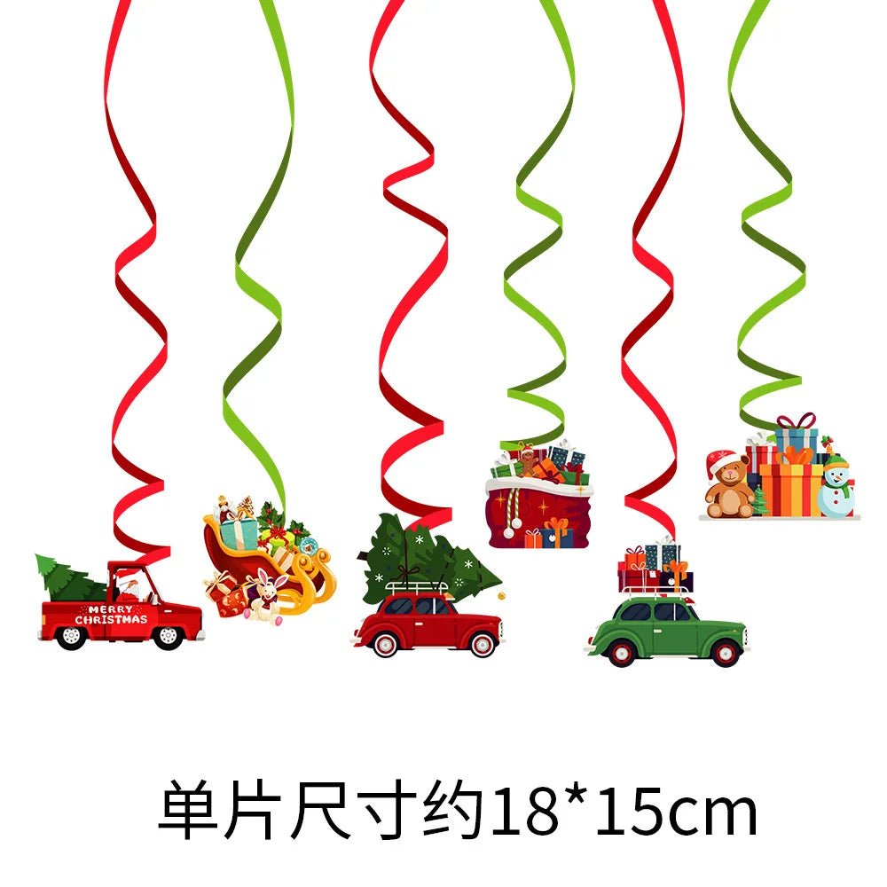 Red and Green Merry Christmas Banner Christmas Sign Garlands Santa Claus Snowman Christmas Party Decorations Xmas Gift New Year - GoDiscount