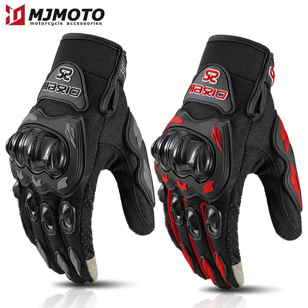 🌞💥 Gants Moto Plein Doigts – Respirants, Résistants et Antidérapants | Gants de Course avec Écran Tactile - GoDiscount