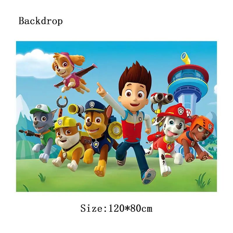 Décoration Anniversaire PAW Patrol – Set Complet Fournitures de Fête : Assiettes, Serviettes, Ballons & Accessoires - GoDiscount