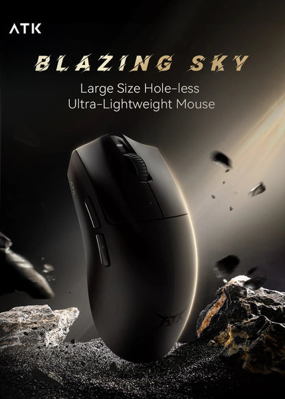 ATK Blazing Sky X1 – Souris Gamer Sans Fil 3 Modes 8K, Ultra - Low Latency, Lightweight FPS Liekong E - Sports, Accessoire PC Personnalisable - GoDiscount
