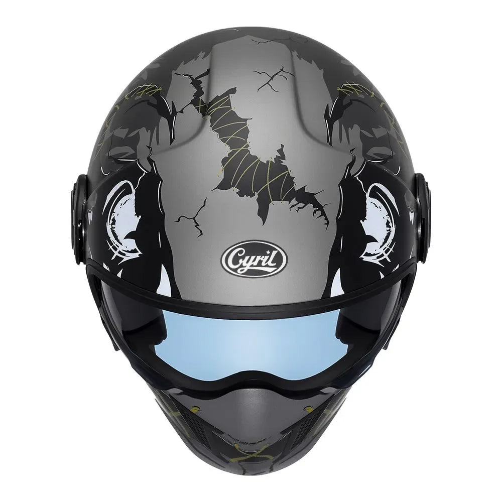 🏍️💥 Casque Moto CYRIL – Full Face & Open Face, Homologué ECE DOT, Casque Modular avec Double Visor - GoDiscount