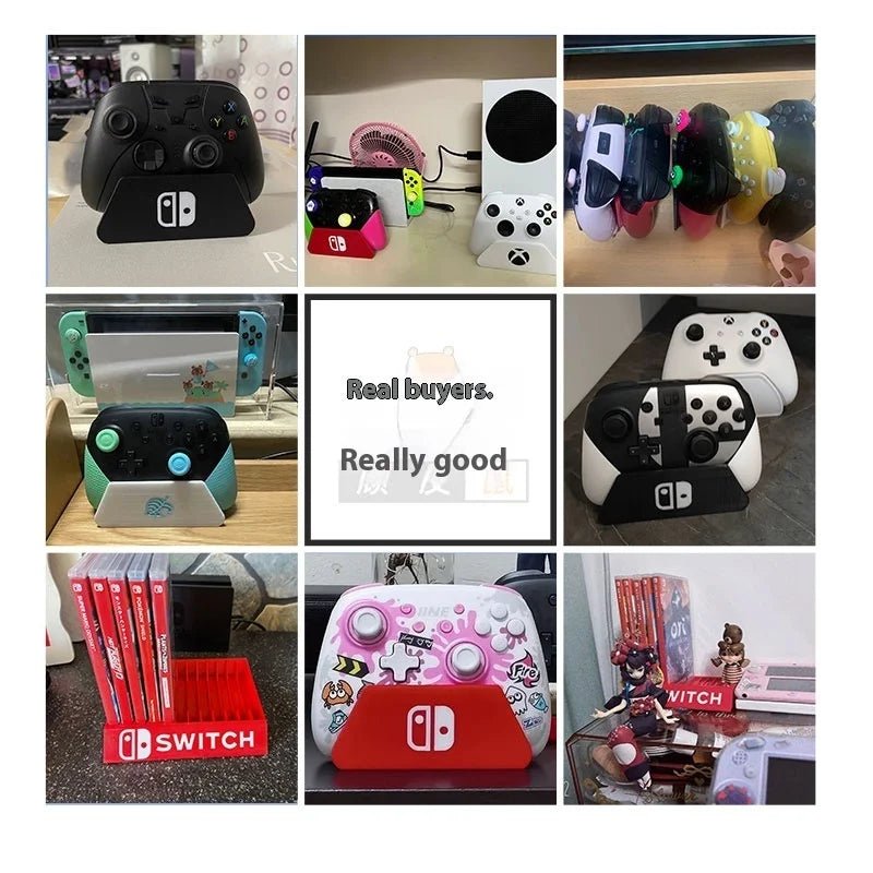 🎮 Support Manette Switch Pro – Station de Rangement Gaming | Support Bureau Stable pour Manette Nintendo | Accessoire Console & Électronique - GoDiscount