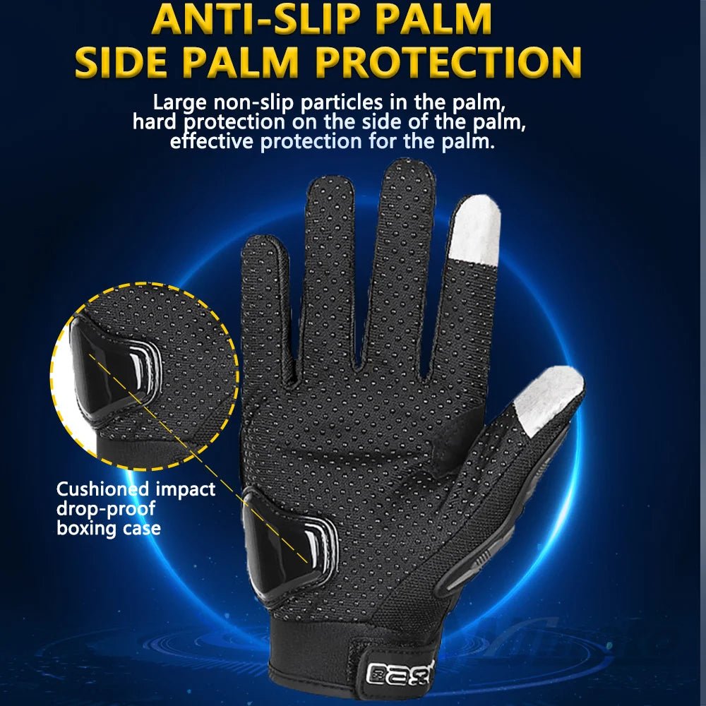 🌞💥 Gants Moto Plein Doigts – Respirants, Résistants et Antidérapants | Gants de Course avec Écran Tactile - GoDiscount
