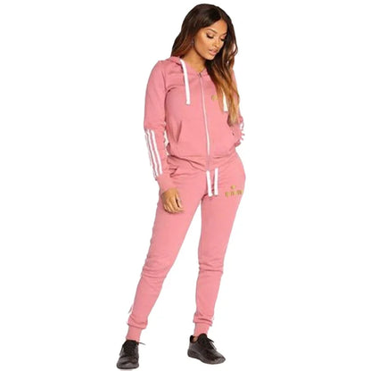 ⭐ Ensemble Sport Femme 2025 – Hoodie Zippé & Pantalon Jogging | Look Casual Chic & Confort Outdoor