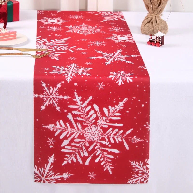 Merry Christmas Table Runner Xmas Table Cover Christmas Decorations For Home 2025 Navidad Natal Gifts New Year 2026 Tablecloth - GoDiscount