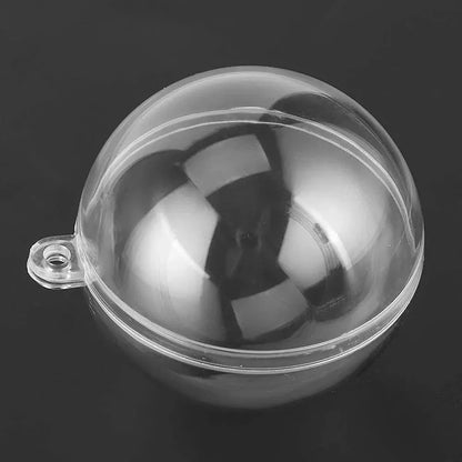 Wholesale Transparent DIY Plastic Ball Filling Decorative Hanging Ornaments Christmas Tree Open Ball Box Gifts for Wedding Party - GoDiscount