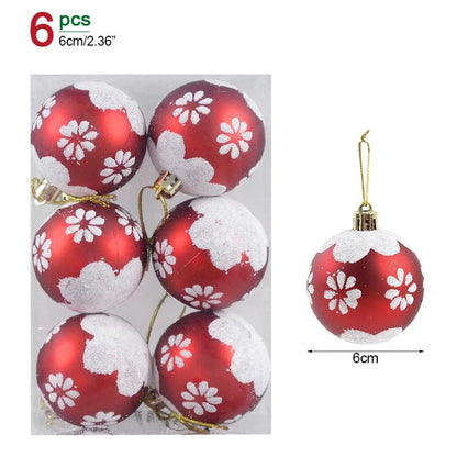 1box Christmas Balls Christmas Tree Ornaments Ball Xmas Hanging Tree Pendants Home Party Decor 2026 New Year Gift Noel Navidad - GoDiscount